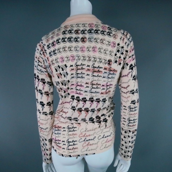Chanel printed GRAFFI CASHMERE MULTICOLORE SWEATER - Picture 3 of 8